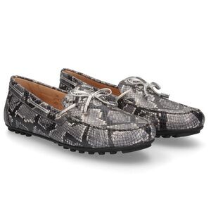 Geox Women’s Shoes Leelyah Boat Loafers Size 35, 4.5/5 Snakeskin Python Pattern